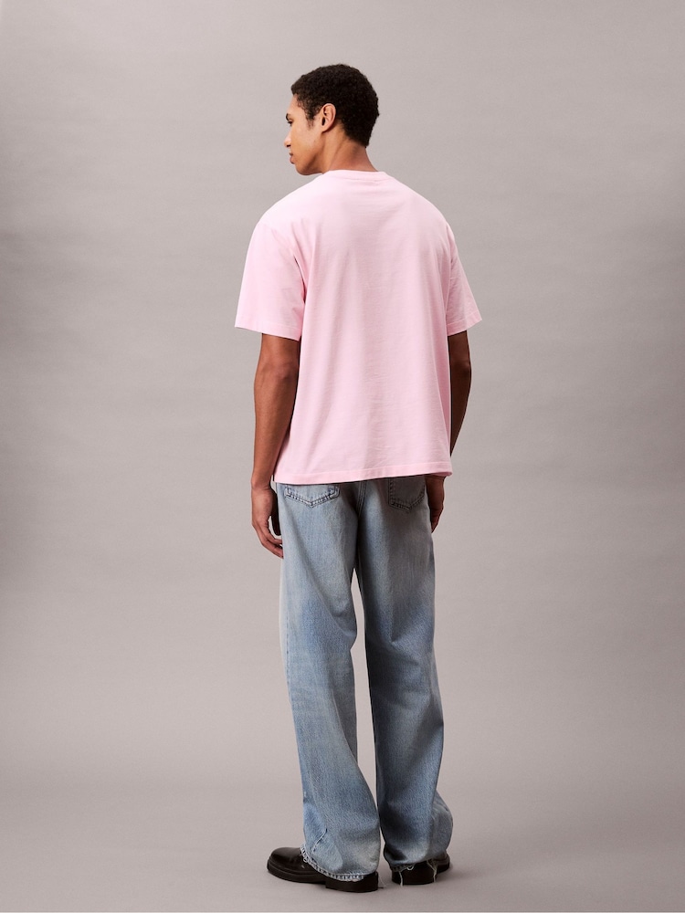 Calvin Klein Pink Short Sleeve Resort T-Shirt - Image 2 of 5