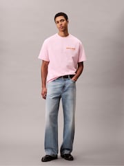 Calvin Klein Pink Short Sleeve Resort T-Shirt - Image 3 of 5