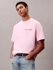 Calvin Klein Pink Short Sleeve Resort T-Shirt - Image 4 of 5