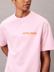 Calvin Klein Pink Short Sleeve Resort T-Shirt - Image 5 of 5