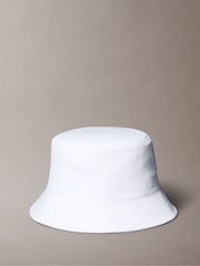 Calvin Klein White Monologo Embroidery Bucket Hat - Image 2 of 3