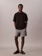 Shorts Calvin Klein Premium Terry Monograma - Imagem 1 de 5