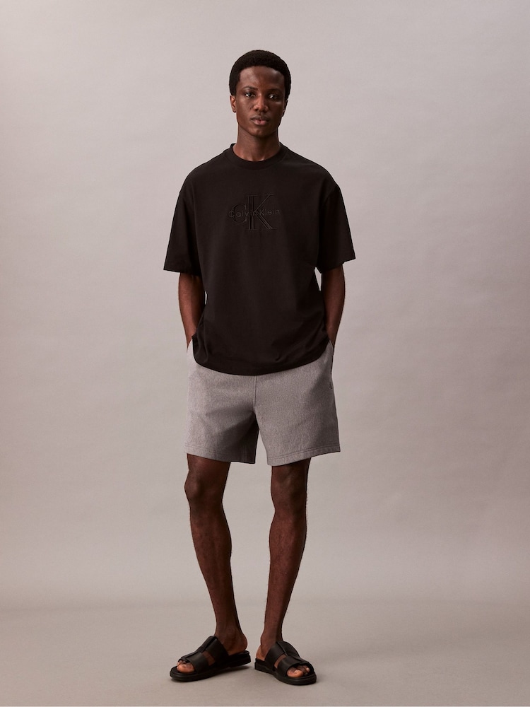 Shorts Calvin Klein Premium Terry Monograma - Imagem 1 de 5