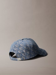 Calvin Klein Brown Logo Jacquard Baseball Cap - Image 2 of 3