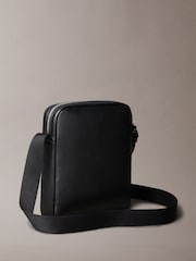 Calvin Klein Black Mono Logo Reporter Bag - Image 2 of 5