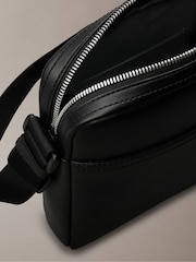 Calvin Klein Black Mono Logo Reporter Bag - Image 3 of 5