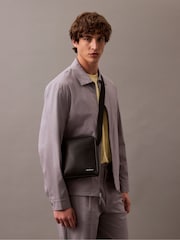 Calvin Klein Black Mono Logo Reporter Bag - Image 5 of 5