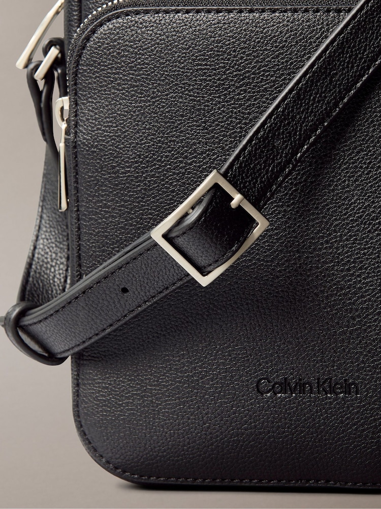 Calvin Klein Black Micro Pebble Cross-Body Bag - Image 3 of 3