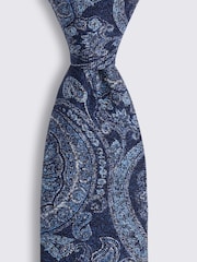 MOSS Bottinelli Silk Paisley ჰალსტუხი - სურათი 2 2-დან