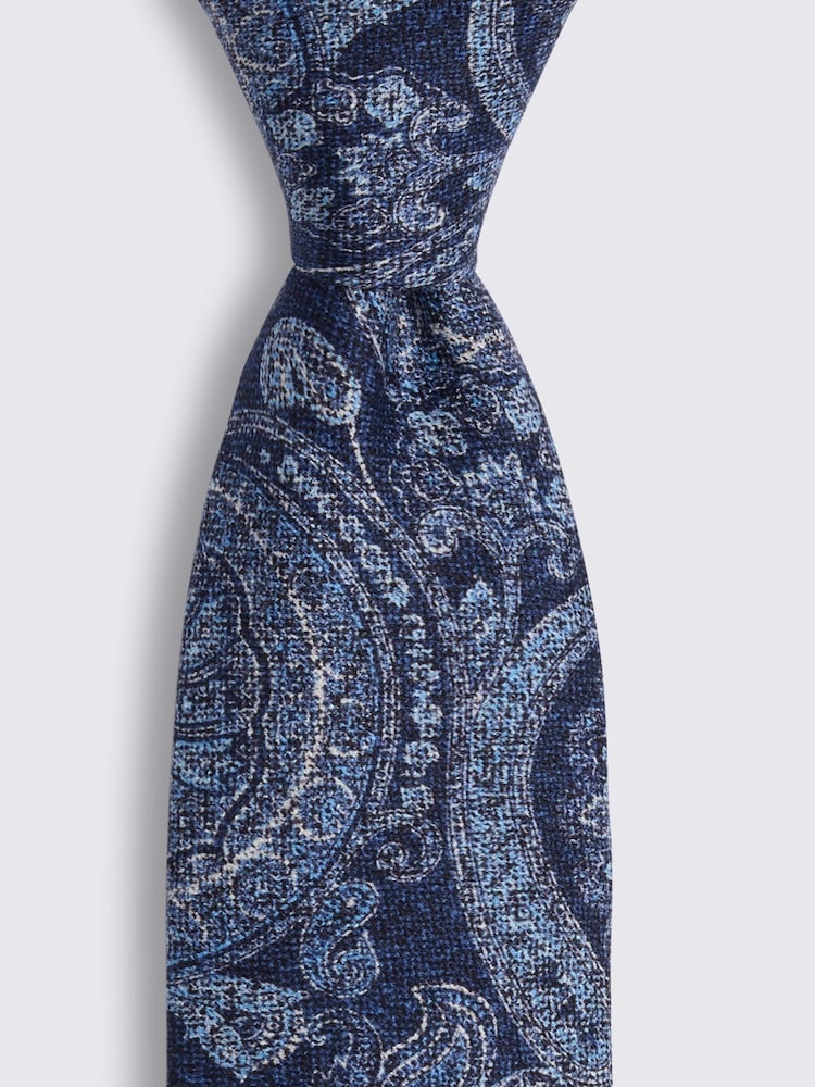 MOSS Bottinelli Silk Paisley ჰალსტუხი - სურათი 2 2-დან