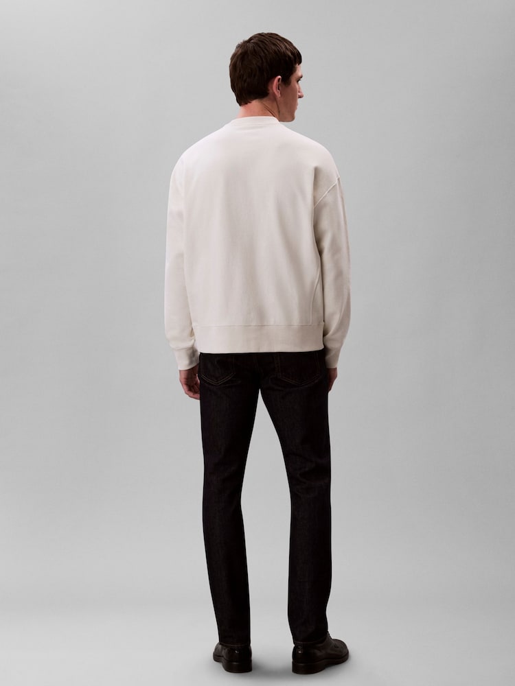 Calvin Klein Brown Premium Terry Sweatshirt - Image 2 of 5