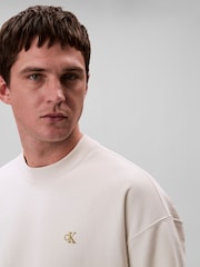 Calvin Klein Brown Premium Terry Sweatshirt - Image 5 of 5