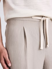 MOSS Natural Wool Linen Beach Trousers - Image 3 of 4