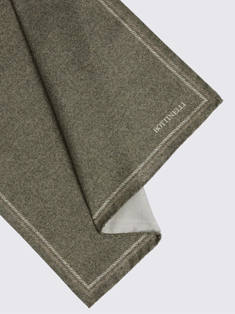 MOSS Green Bottinelli Semi Plain Pocket Square - Image 2 of 3