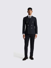MOSS Blue Slim Fit Stripe Jacket - Image 3 of 5