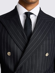 MOSS Blue Slim Fit Stripe Jacket - Image 4 of 5