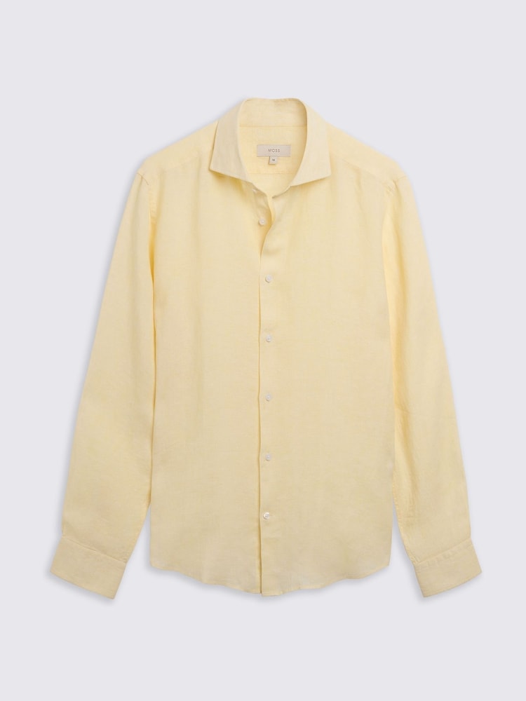 Tailored Fit 100% Linen Shirt - Image 2 of 4 Tailored Fit 100% Linen Shirt - Image 2 of 4