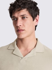 Terry Towelling Skipper 100% Cotton Polo Shirt - Image 3 of 4
