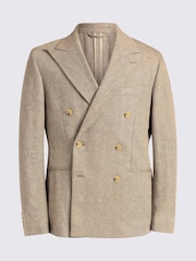 MOSS Brown Slim Fit Gold Herringbone Jacket - Image 5 of 5