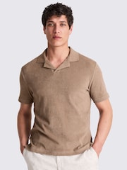 Terry Towelling Skipper 100% Cotton Polo Shirt - Image 1 of 4