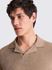 Terry Towelling Skipper 100% Cotton Polo Shirt - Image 3 of 4