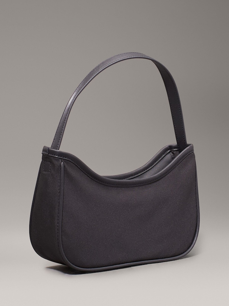 Calvin Klein Black Teddy Shoulder Bag - Image 2 of 5 Calvin Klein Black Teddy Shoulder Bag - Image 2 of 5