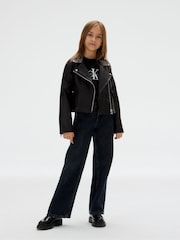 Calvin Klein Faux Leather Biker Jacket - Bild 3 von 5
