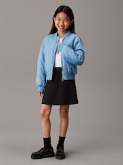 Calvin Klein Logo Tape Flare Punto Skirt - Изображение 3 из 4