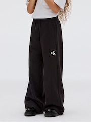 Calvin Klein Black Logo Wide Leg Joggers - Image 1 of 5