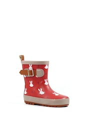 Lazy Dogz Red Bunny Design Toddler Wellingtons - Image 2 of 7