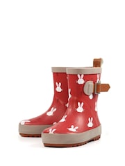Lazy Dogz Red Bunny Design Toddler Wellingtons - Image 3 of 7