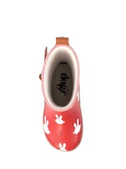 Lazy Dogz Red Bunny Design Toddler Wellingtons - Image 6 of 7