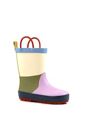 Lazy Dogz Purple Bubblegum Toddler Colour Block Wellingtons - Image 2 of 8