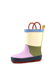 Lazy Dogz Purple Bubblegum Toddler Colour Block Wellingtons - Image 3 of 8