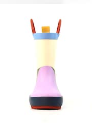 Lazy Dogz Purple Bubblegum Toddler Colour Block Wellingtons - Image 6 of 8