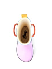 Lazy Dogz Purple Bubblegum Toddler Colour Block Wellingtons - Image 7 of 8