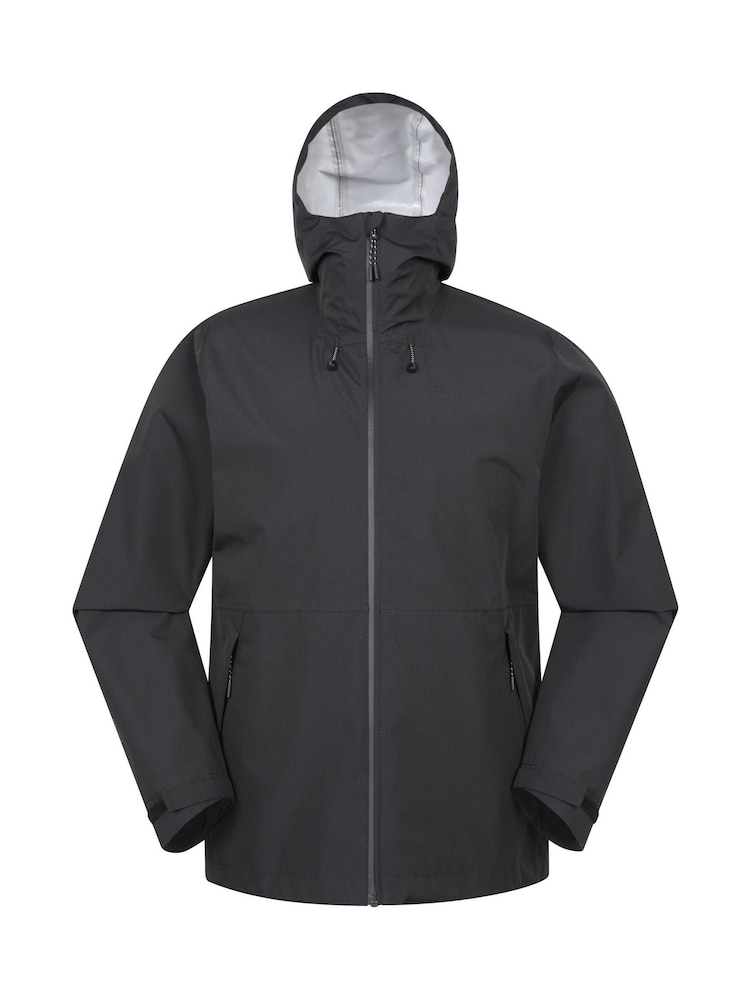 Mountain Warehouse Black Mens Hill Packable Waterproof Jacket - Image 1 of 6