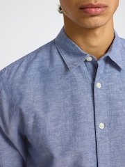 Selected Homme Blue Long Sleeve Shirt - Image 2 of 4