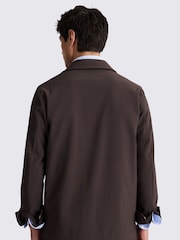 MOSS Brown Seersucker Safari Shacket - Image 3 of 5