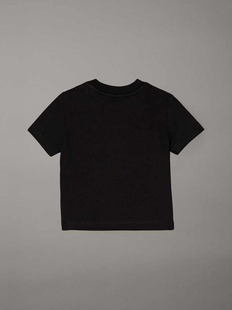 Calvin Klein Black Monogram Short Sleeve T-Shirt - Image 2 of 2