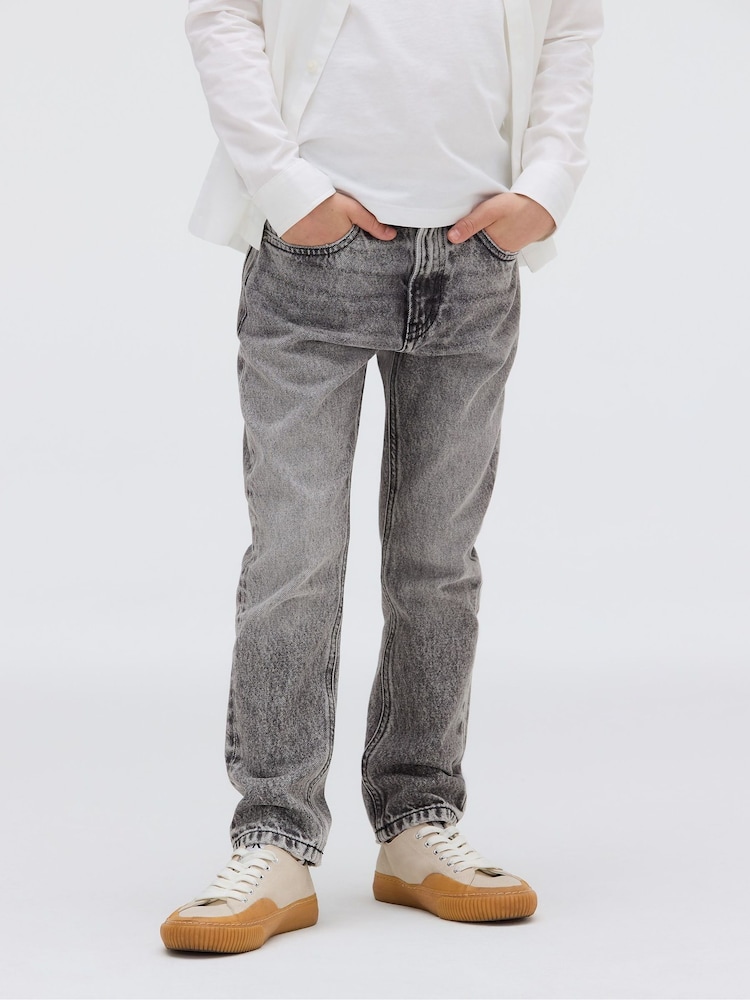 Calvin Klein Grey Dad Washed Modern Jeans - Image 1 of 5 Calvin Klein Grey Dad Washed Modern Jeans - Image 1 of 5