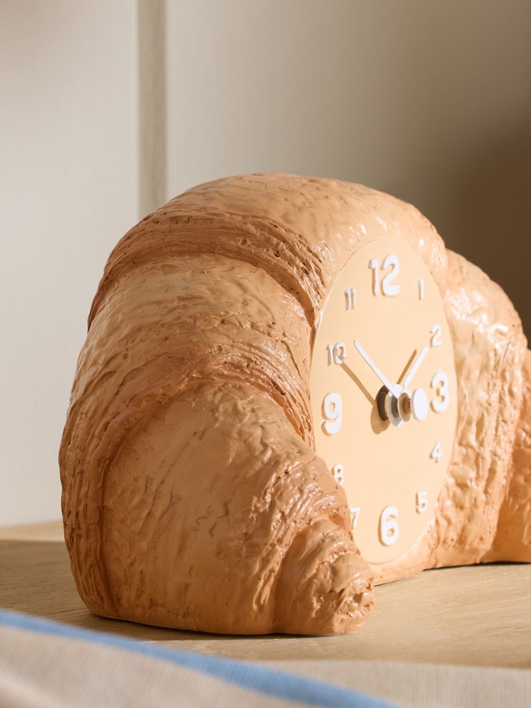 Natural Croissant Mantel Clock - Image 2 of 3