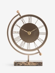 Gold Marble Globe Mantel Clock - Image 3 of 3
