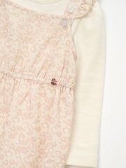 Angel & Rocket Nellie Animal Print Cord Dungaree & Bodysuit - Slika 3 iz 3