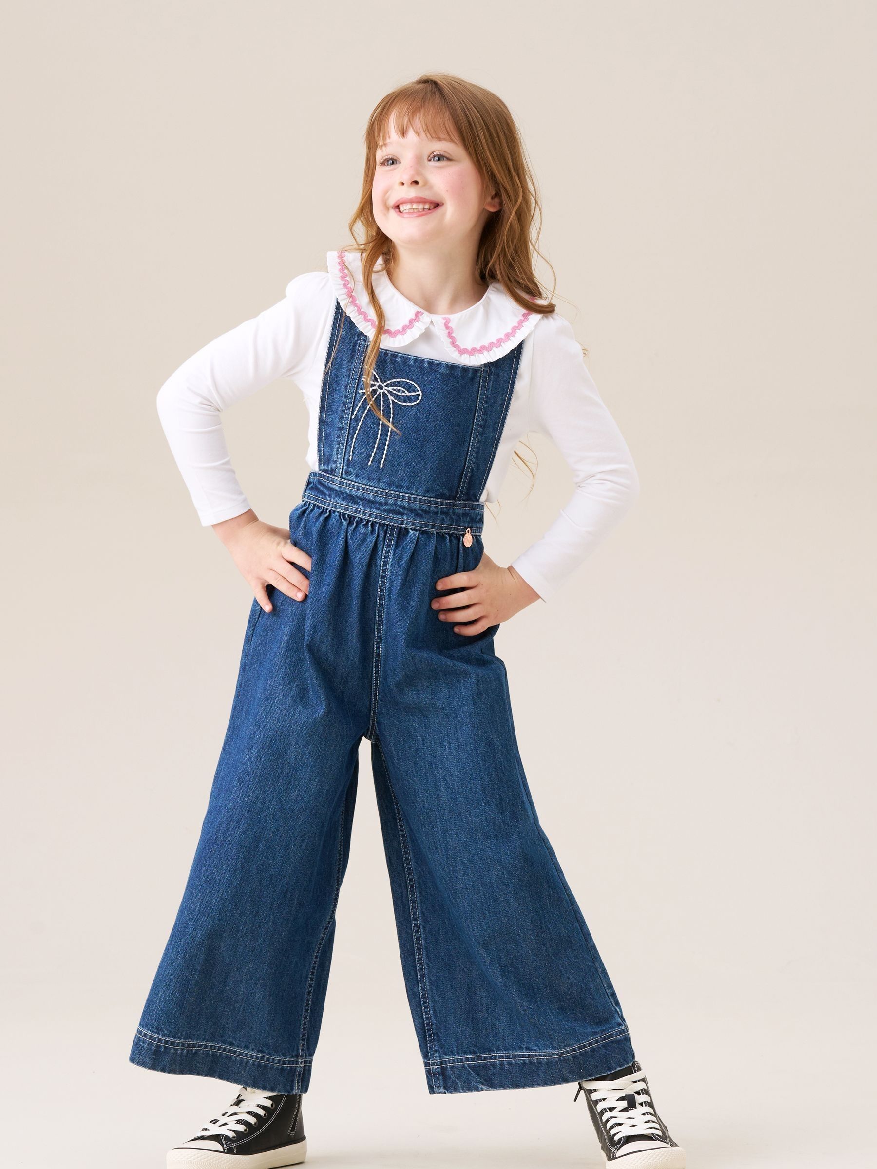 Buy Angel & Rocket Blue Josie Denim Dungarees from Next USA