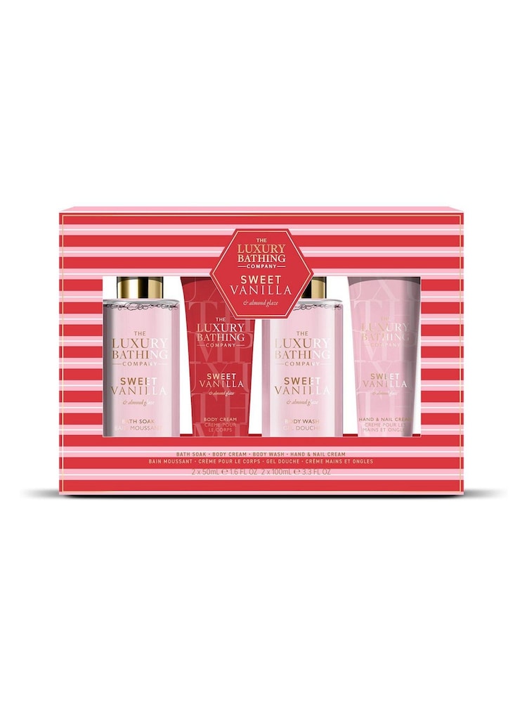 The Luxury Bathing Company Sweet Vanilla and Almond Top to Toe Essentials Gift Set - Image 1 of 1