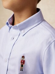 Reiss Soft Blue Wilf Shirt - Image 4 of 5