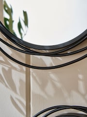 Set of 3 Black Contemporary Wire Mirrors - Image 3 of 5