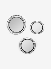 Set of 3 Black Contemporary Wire Mirrors - Image 4 of 5