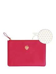 Portico Designs Red Strawberry Faux Leather Organiser & Keyring Set - Image 3 of 4